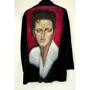 Vintage Elvis Presley Denim Jacket Portrait Graphic Rockabilly Y2K Unisex